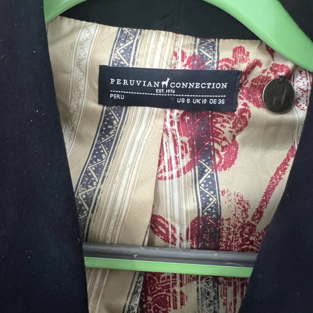 Peruvian Connection Matching Brown Wool Skirt And… - image 4